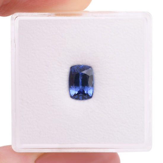 1.27 Carat Blue SRI LANKAN Cushion Sapphire