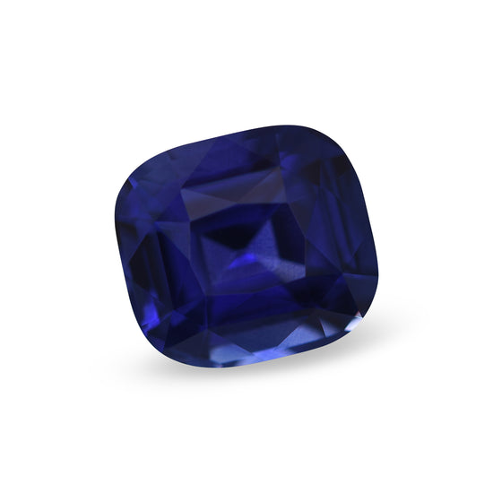 3.07 Carat Vivid Blue SRI LANKAN Cushion Sapphire CD