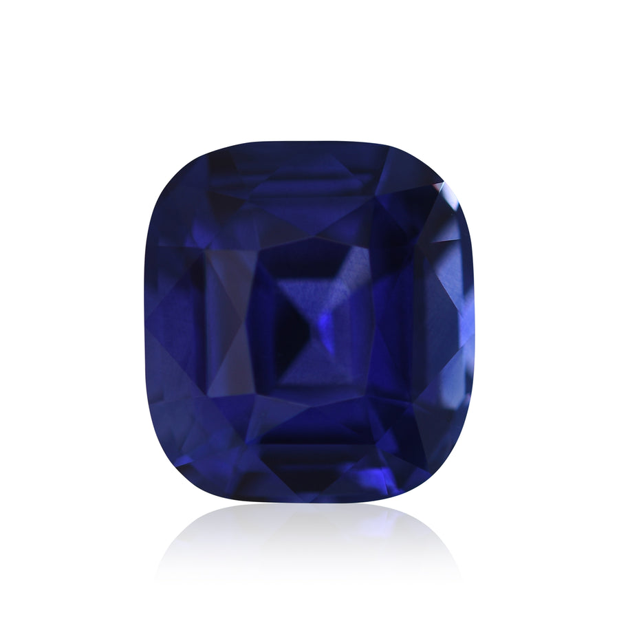 3.07 Carat Vivid Blue SRI LANKAN Cushion Sapphire CD