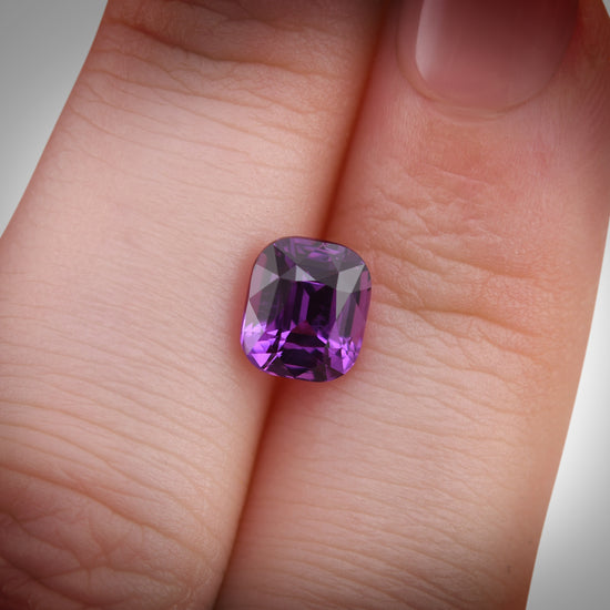 2.34 Carat Purple MADAGASCAR Cushion Sapphire