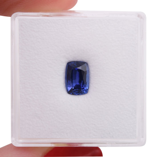 1.30 Carat Blue SRI LANKAN Cushion Sapphire