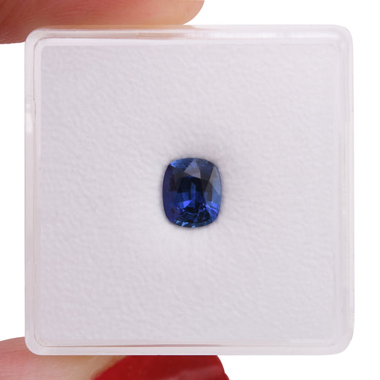 0.98 Carat Blue SRI LANKAN Cushion Sapphire