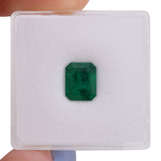 1.37 Carat Vivid Green COLOMBIAN Emerald Emerald CD and Muzo