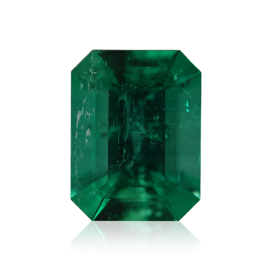 Smeraldo colombiano verde 2,83 carati taglio smeraldo CD e Muzo