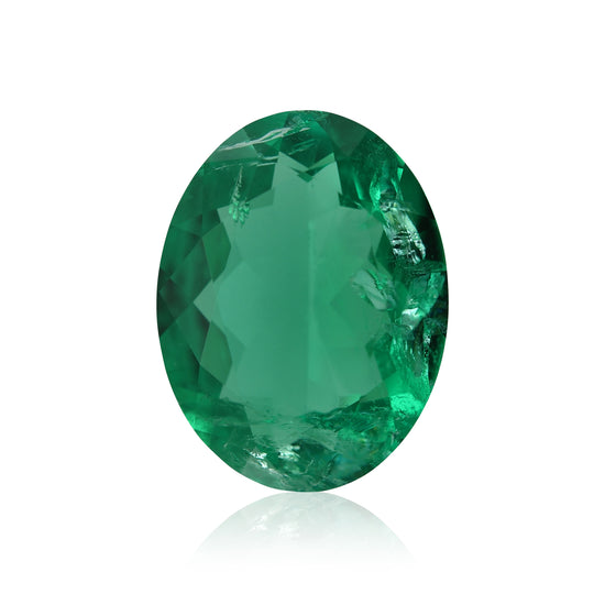 1.83 Carat Green COLOMBIAN Oval Emerald CD and Muzo