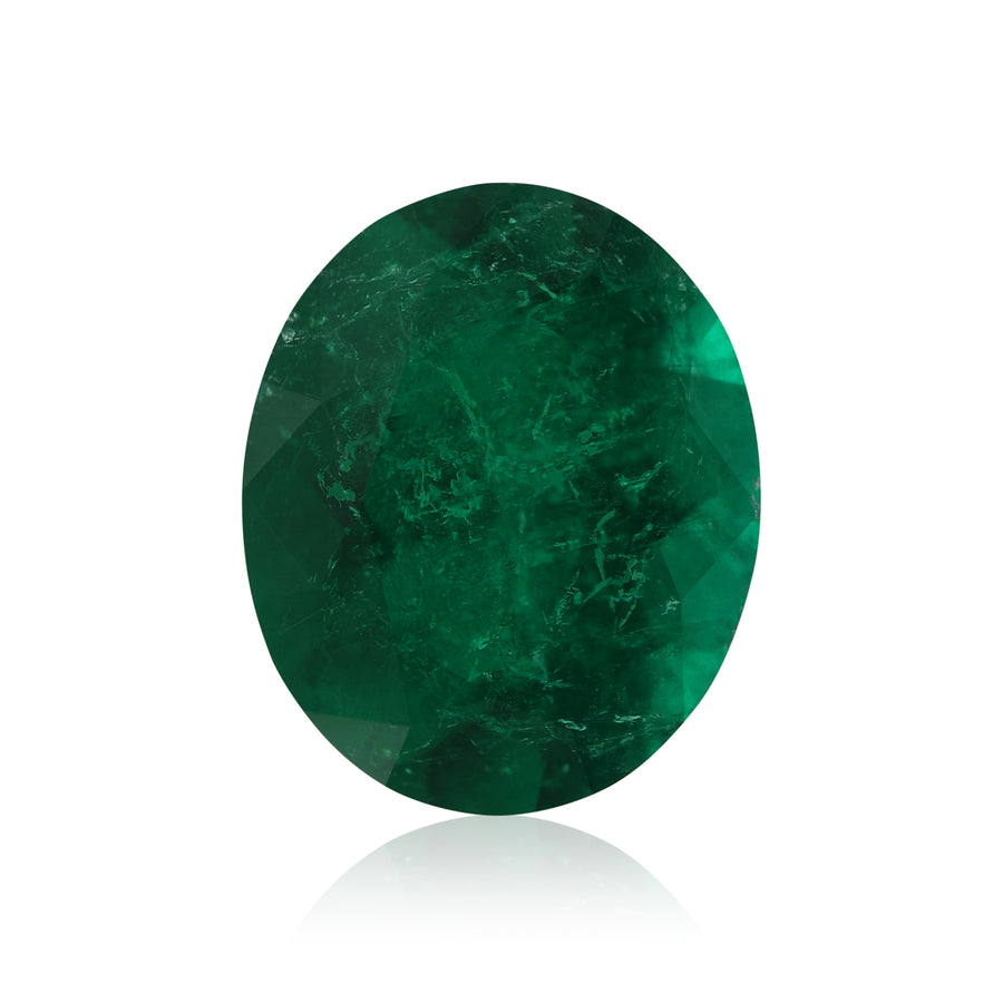1.99 Carat Green COLOMBIAN Oval Emerald