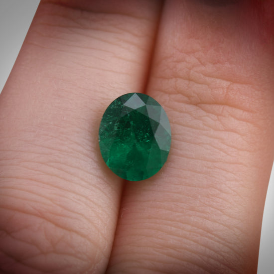 1.99 Carat  COLOMBIAN Oval Emerald