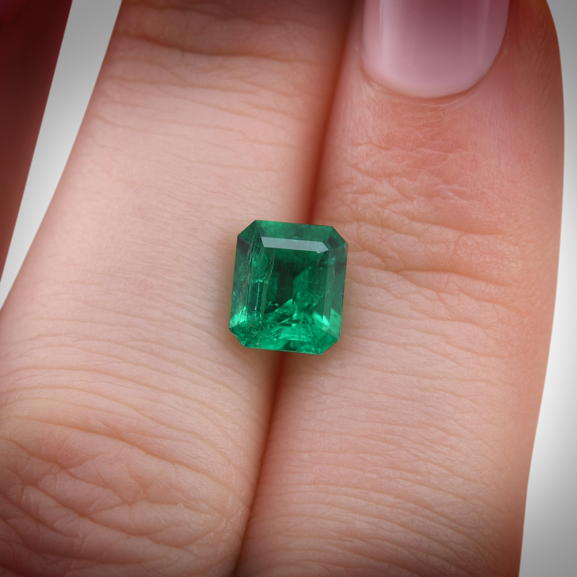 1.64 Carat Green COLOMBIAN Emerald Emerald CD | LEIBISH