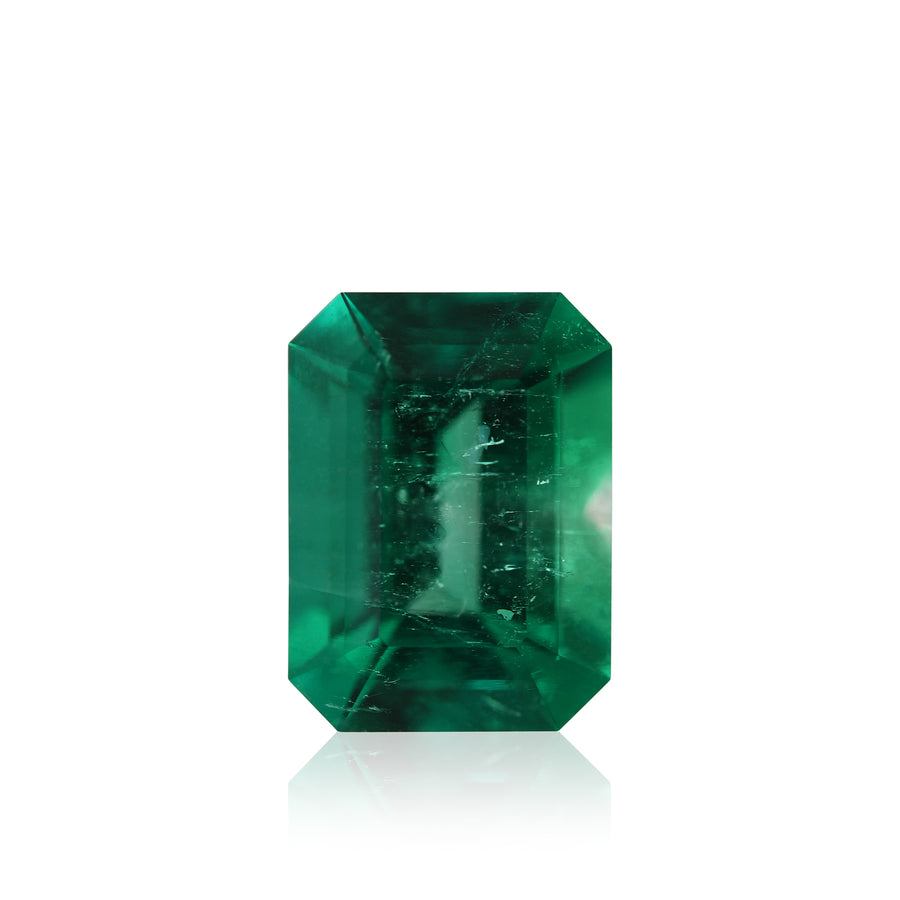 1.54 Carat Green COLOMBIAN Emerald Emerald MUZO & CD