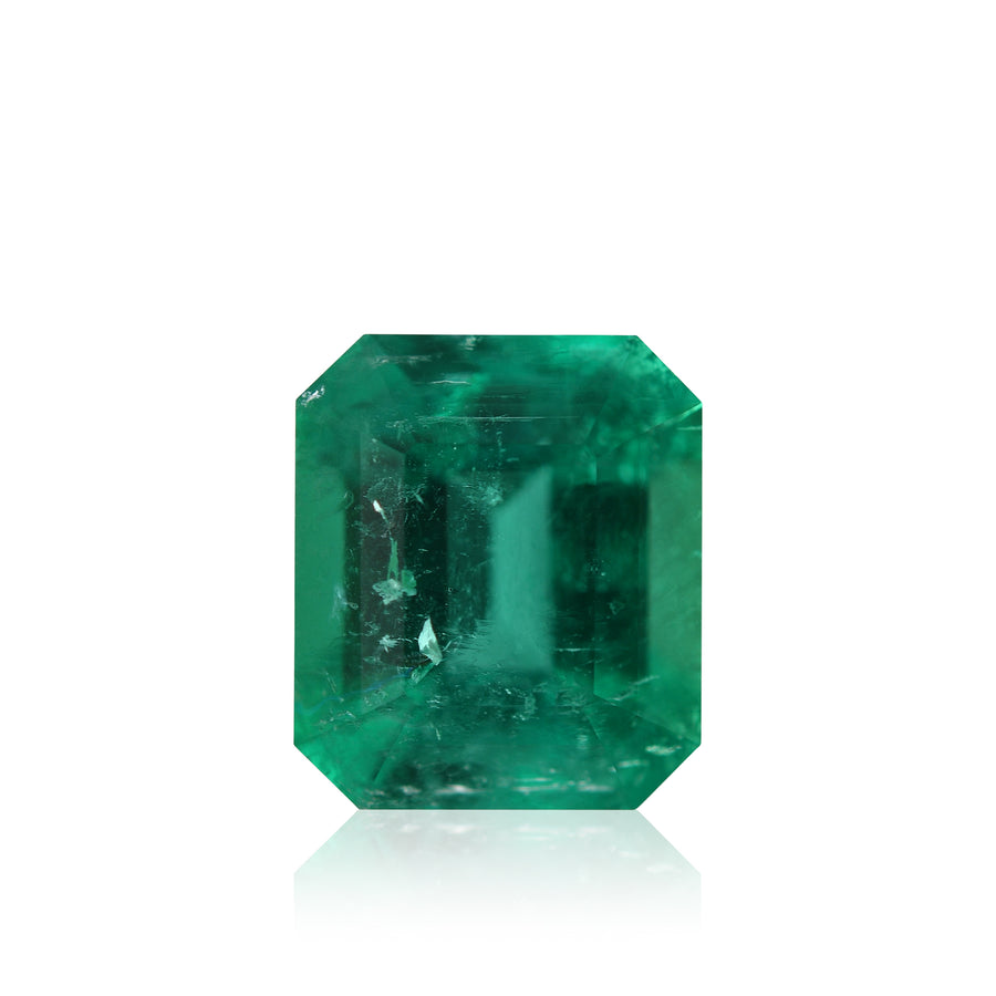 1.40 Carat Green COLOMBIAN Emerald Emerald MUZO & CD