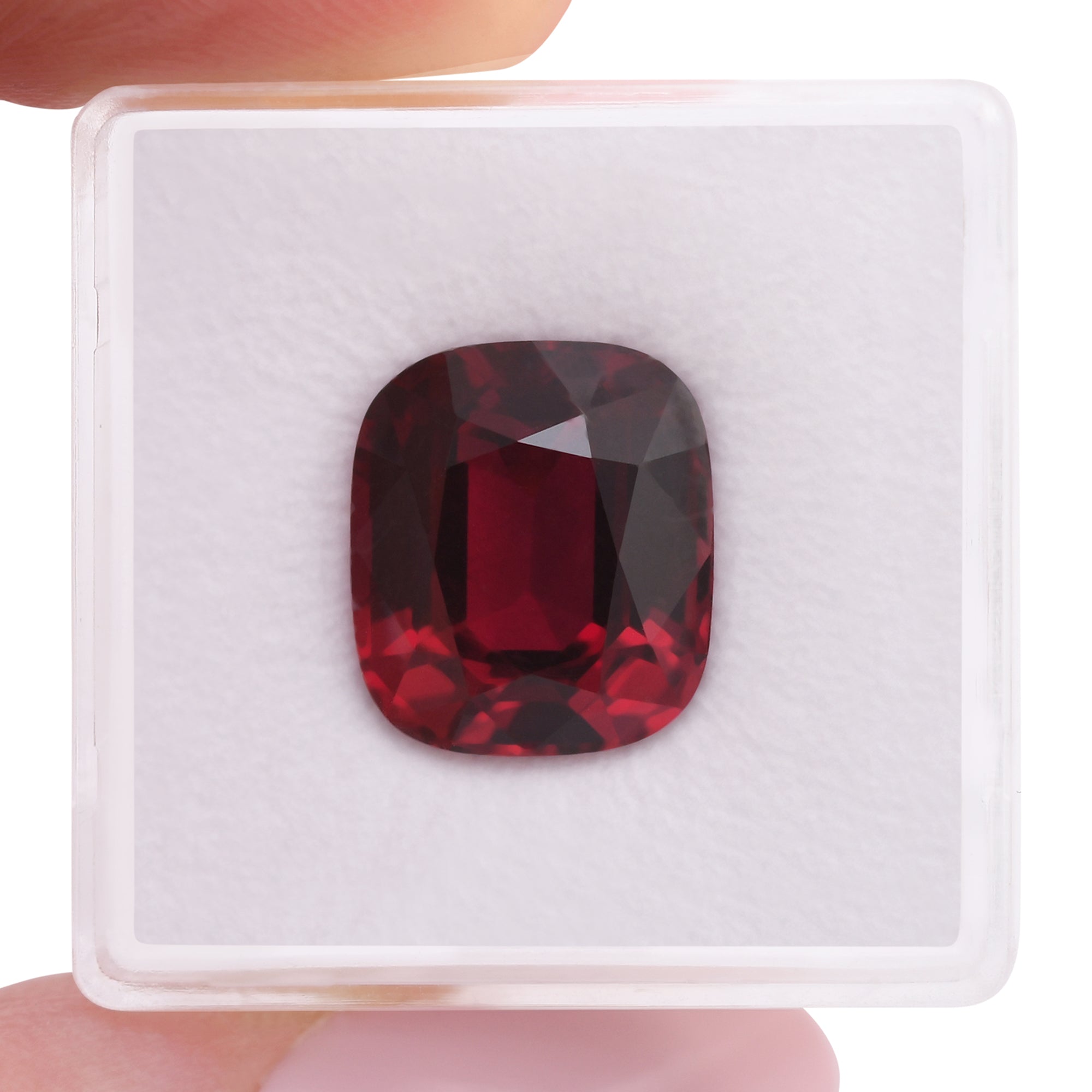10.03 Carat Red MOZAMBIQUE Cushion Ruby Pigeon's Blood GRS and