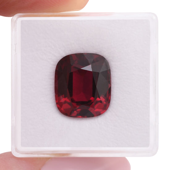 10.03 Carat Red MOZAMBIQUE Cushion Ruby Pigeon's Blood  GRS and Gubelin