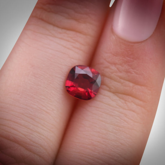 1.14 Carat Red MOZAMBIQUE Cushion Ruby CD