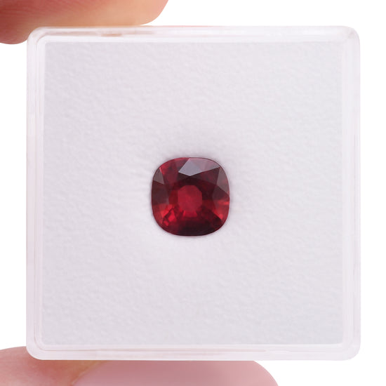 1.14 Carat Red MOZAMBIQUE Cushion Ruby CD