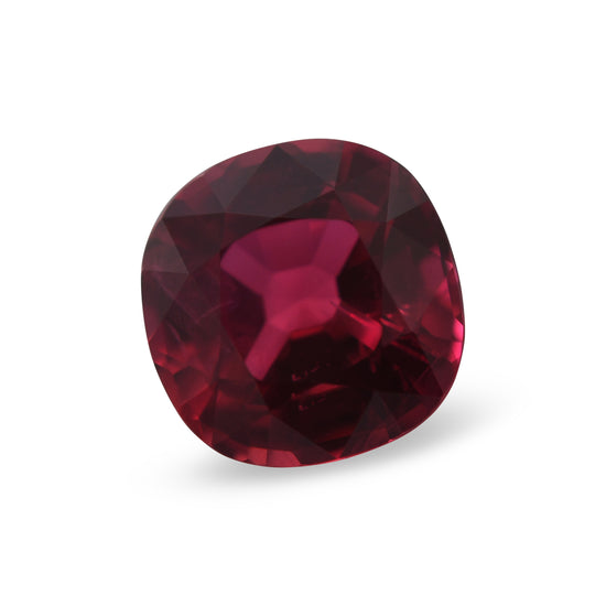 1.41 Carat Red MOZAMBIQUE Cushion Ruby CD Pigeon Blood