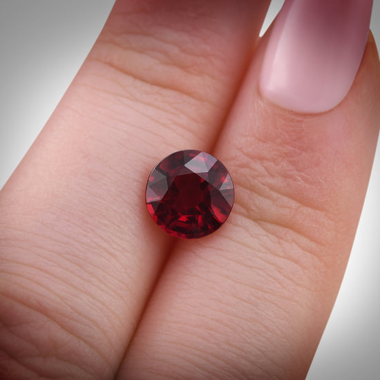 2.29 Carat Red MOZAMBIQUE Round Ruby GIA