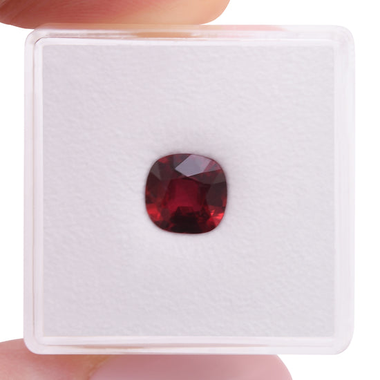 1.38 Carat Red MOZAMBIQUE Cushion Ruby CD