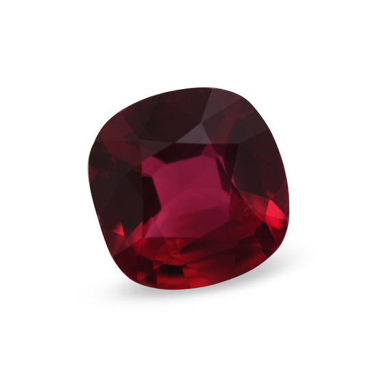 1.38 Carat Red MOZAMBIQUE Cushion Ruby CD