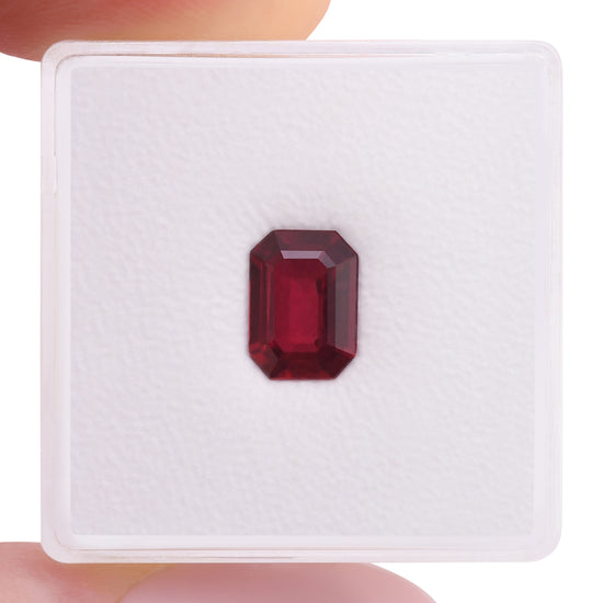 1.37 Carat Red MOZAMBIQUE Emerald Ruby CD Pigeon Blood