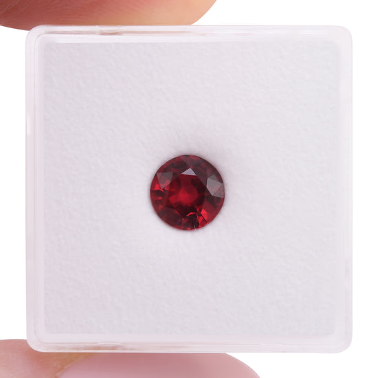1.21 Carat Red MOZAMBIQUE Round Ruby CD Pigeon Blood