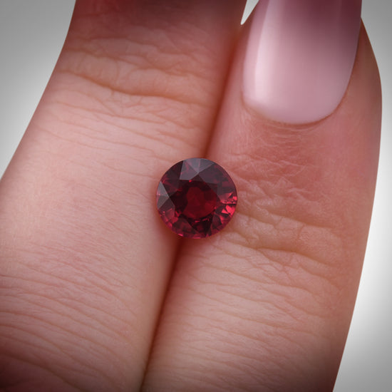 1.35 Carat Red MOZAMBIQUE Round Ruby CD