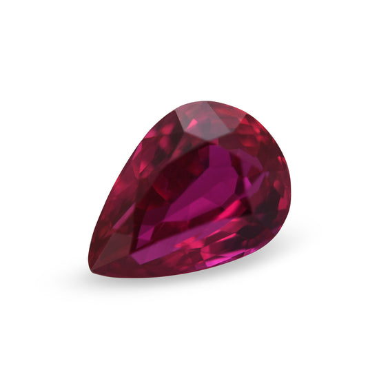 2.06 Carat Red MOZAMBICAN Pear Ruby CD