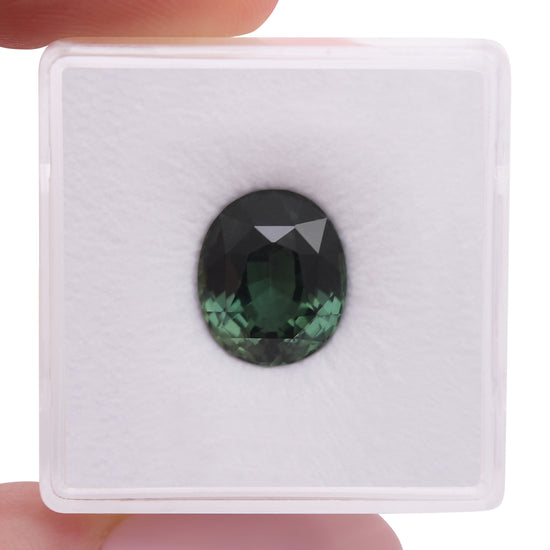5.05 Carat Green MADAGASCAR Oval Sapphire CD