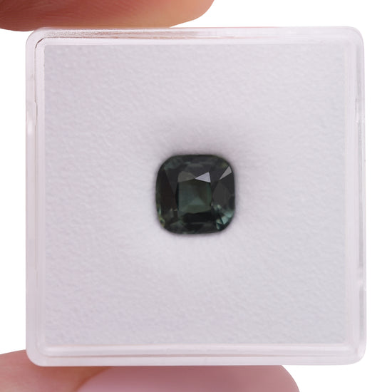 1.98 Carat Green MADAGASCAR Cushion Sapphire