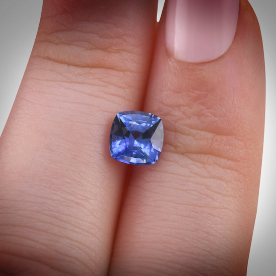 Zaffiro Ceylon Blu Taglio Cuscino da 1,52 carati
