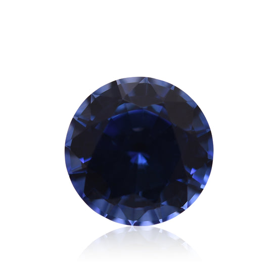 Zaffiro rotondo blu SRI LANKA da 1,40 carati