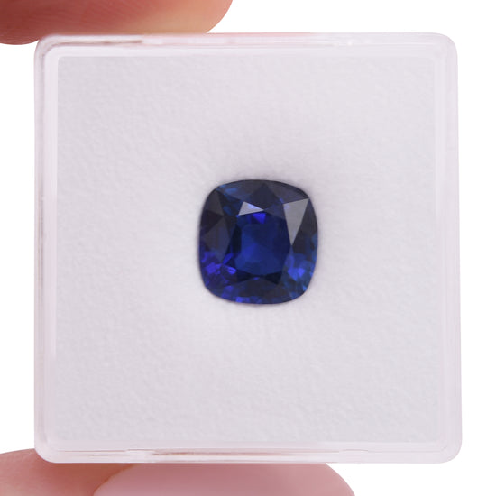 Zaffiro a cuscino blu SRI LANKA da 2,68 carati