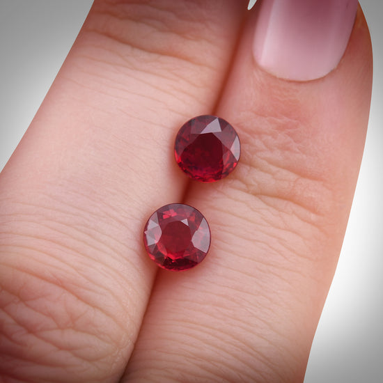 2.42 Carat Red MOZAMBIQUE Round Ruby