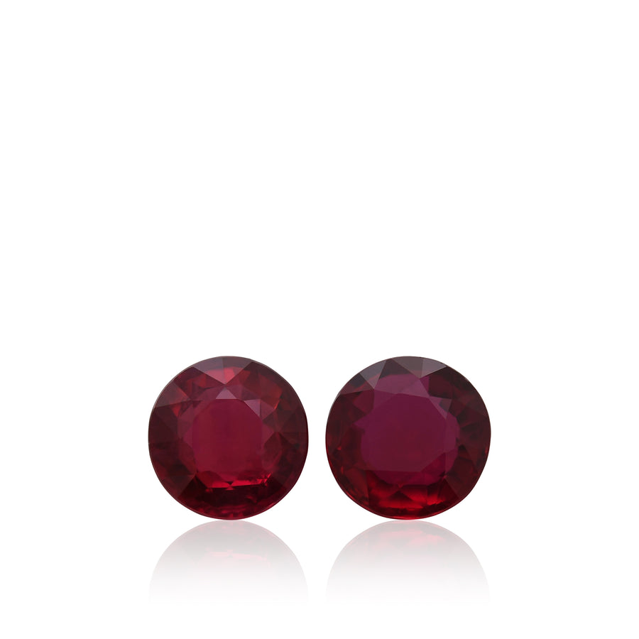 2.42 Carat Red MOZAMBIQUE Round Ruby