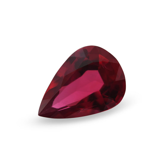 1.72 Carat Vivid Red MOZAMBIQUE Pear Ruby CD
