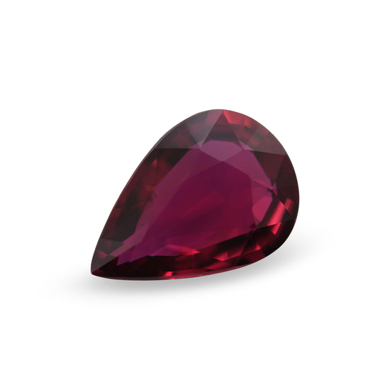 2.05 Carat Vivid Red MOZAMBIQUE Pear Ruby CD