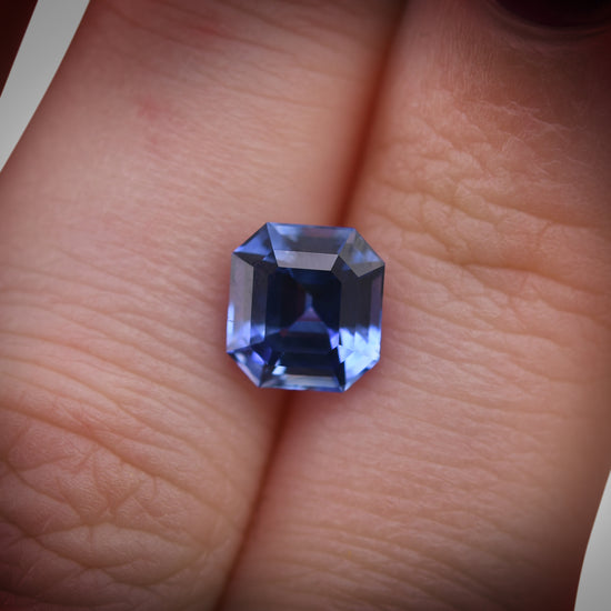 2.40 Carat Blue SRI LANKAN Asscher Sapphire