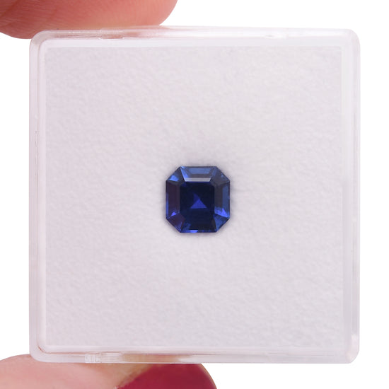 1.06 Carat Blue SRI LANKAN Asscher Sapphire