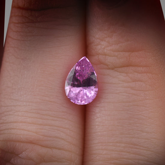 1.63 Carat Pink MADAGASCAR Pear Sapphire
