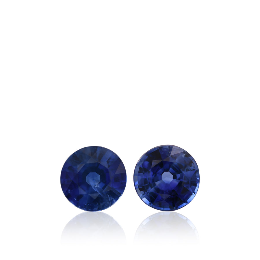1.78 Carat Blue SRI LANKA Round Sapphires