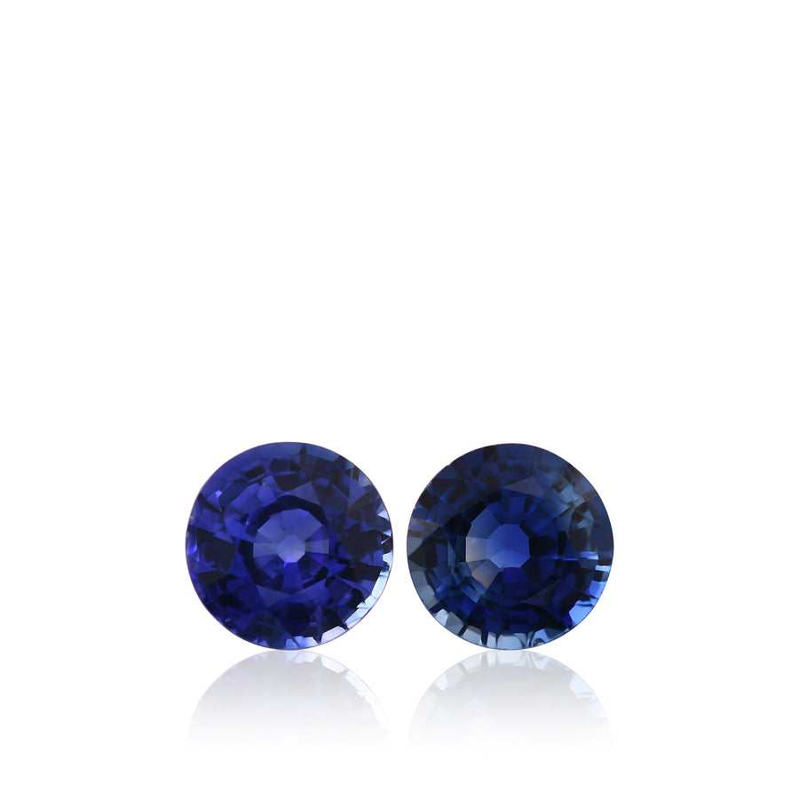 1,92 Karat blauer Saphir aus Sri Lanka, rund