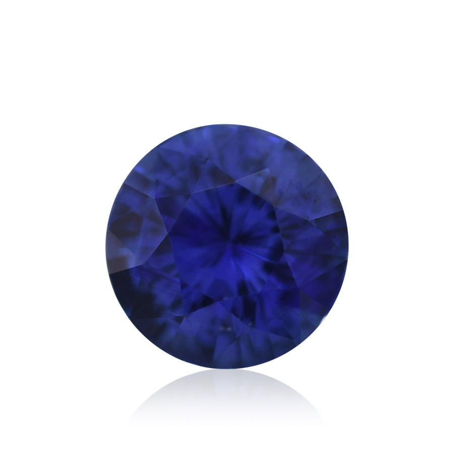 1,34 Karat Blauer SRI LANKAN Runder Saphir