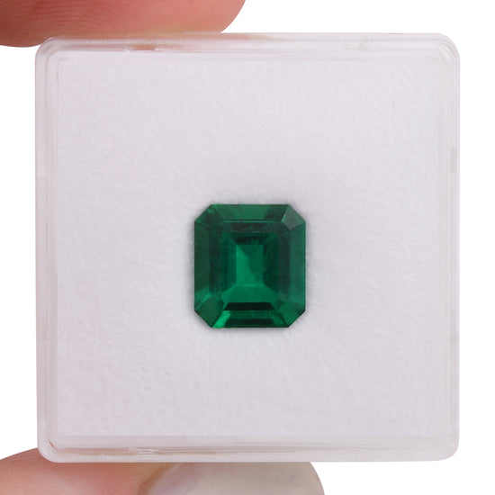 1.65 Carat Green COLOMBIAN Emerald Emerald MUZO