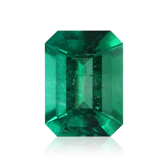 1.54 Carat Green COLOMBIAN Emerald Emerald CD and Muzo