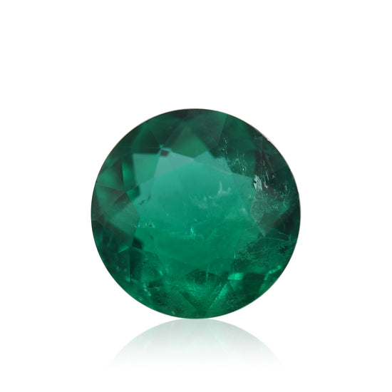 Smeraldo rotondo verde COLOMBIANO da 4,20 carati CD