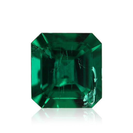 2.01 Carat Green COLOMBIAN Emerald Emerald GRS and MUZO