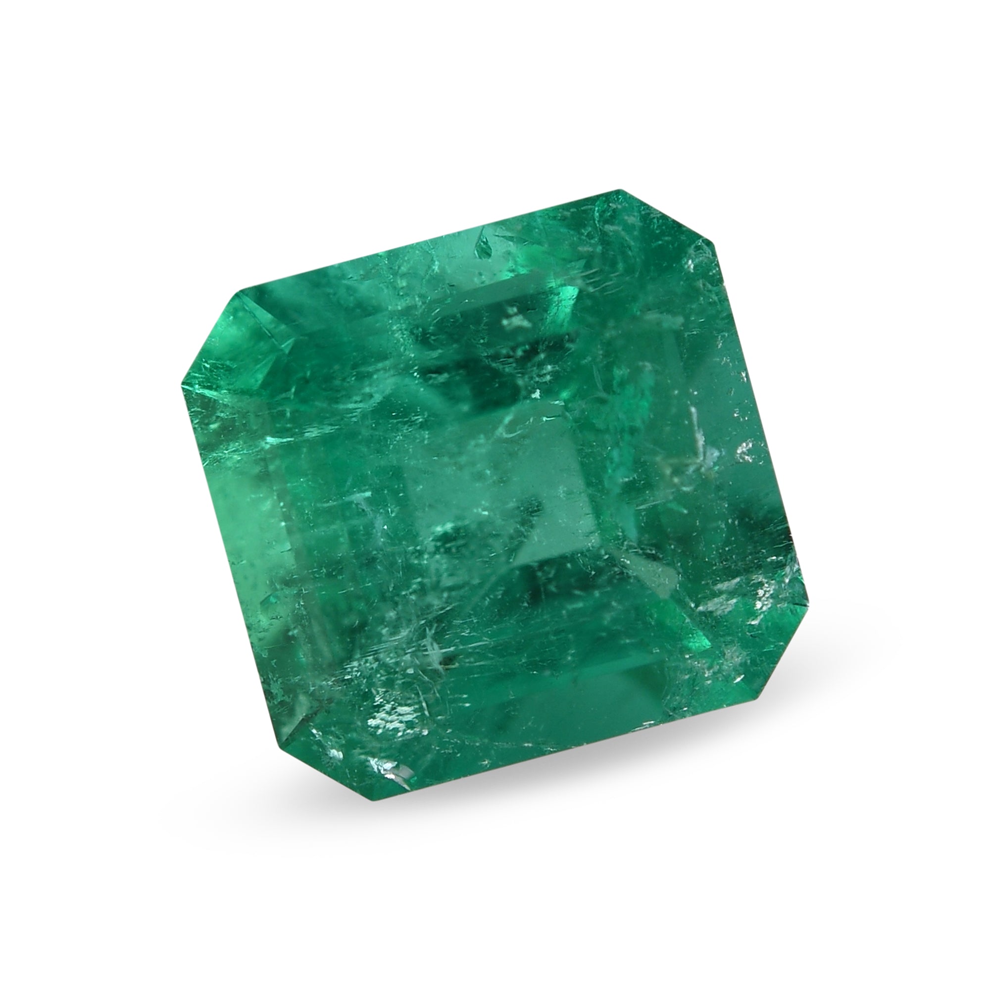 3.52 Carat Vivid Green COLOMBIAN Emerald Emerald CD and Muzo | LEIBISH