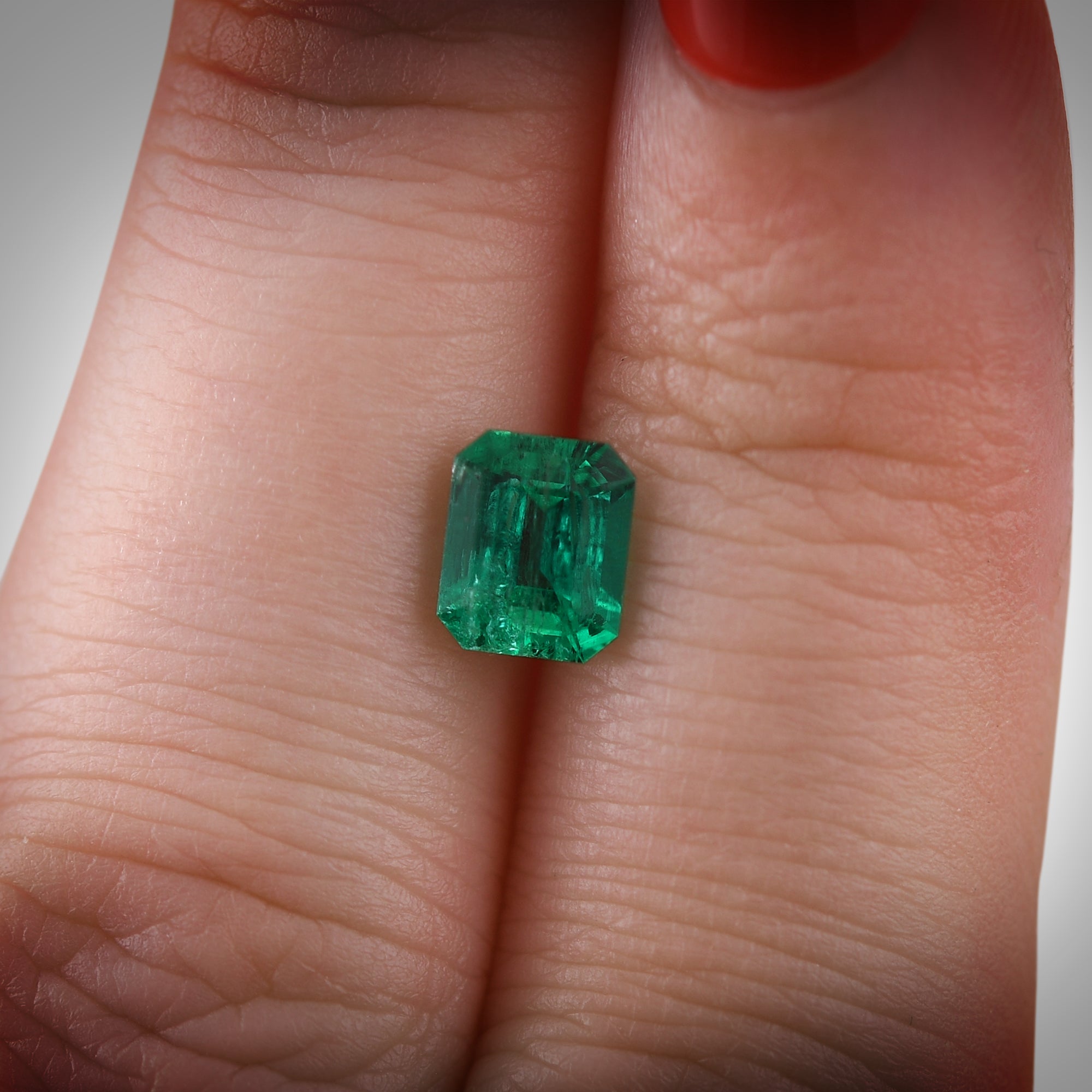 1.06 Carat Green COLOMBIAN Emerald Emerald CD | LEIBISH