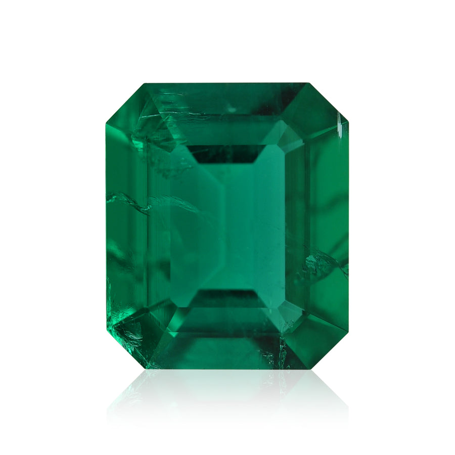 3.64 Carat Green COLOMBIAN Emerald Emerald MUZO & CD