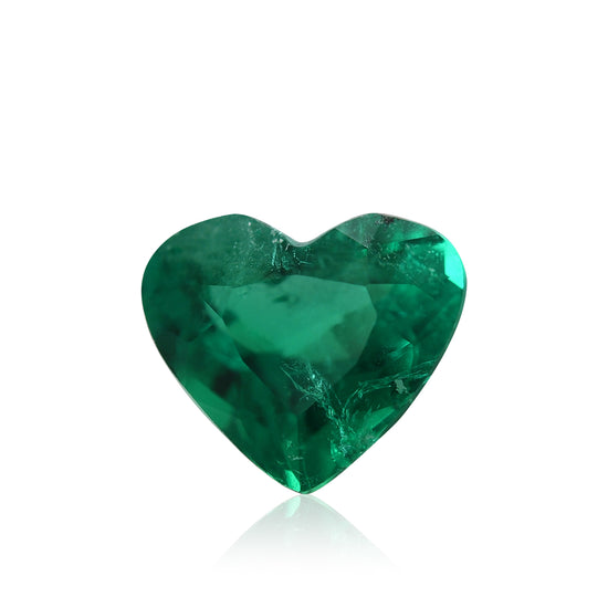 2.68 Carat Green COLOMBIAN Heart Emerald CD