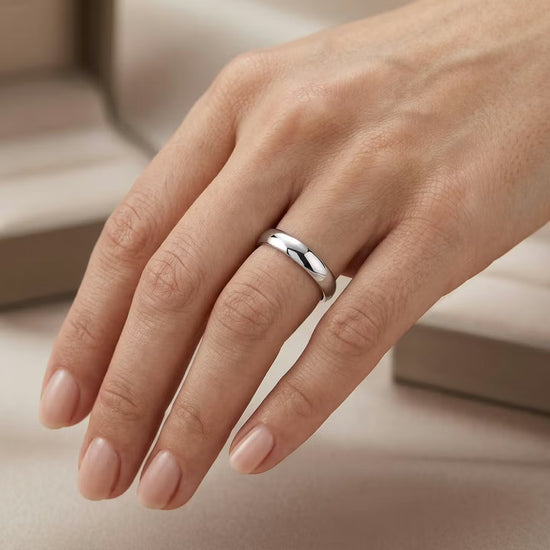 Comfort Fit Domed Wedding Band